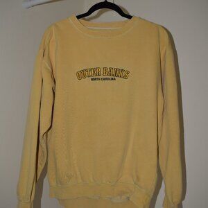 Vintage Outer Banks Butter Yellow Crew Neck - Size Medium